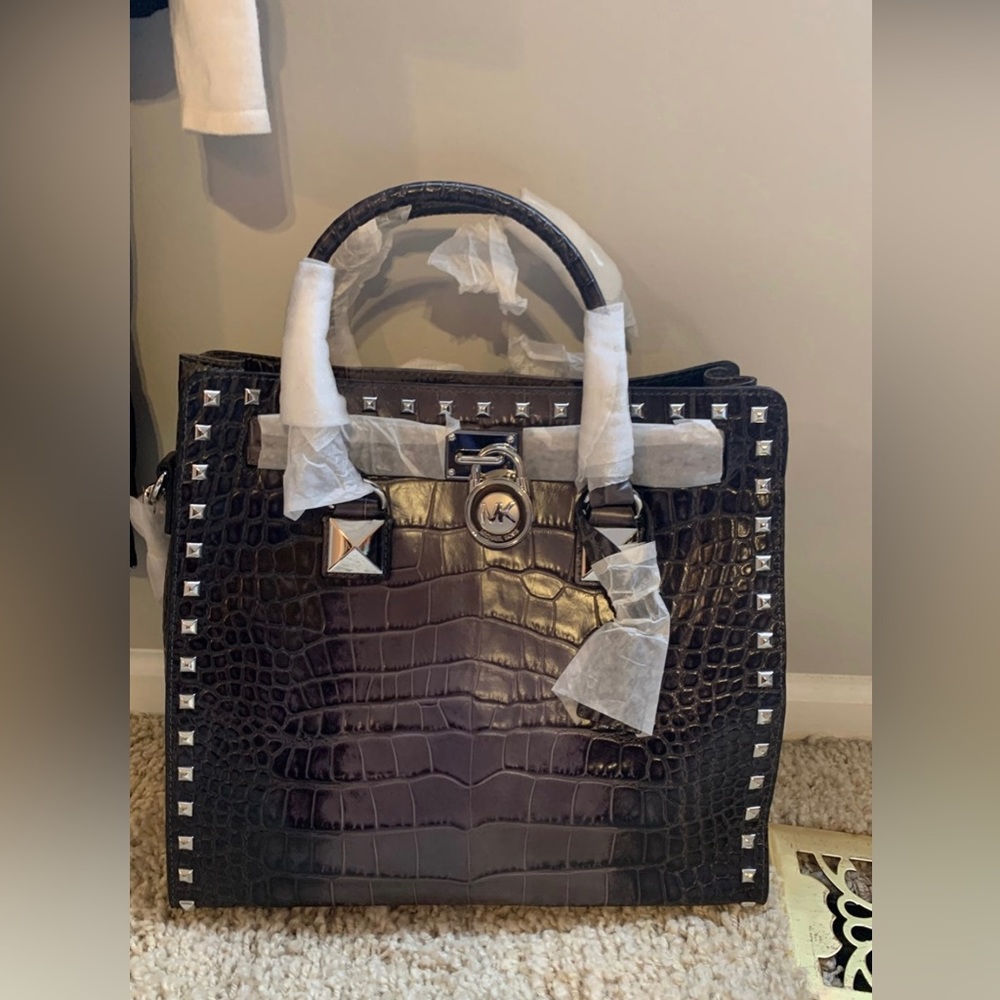 Michael Kors Pewter Hamilton Bag Brand New with tags